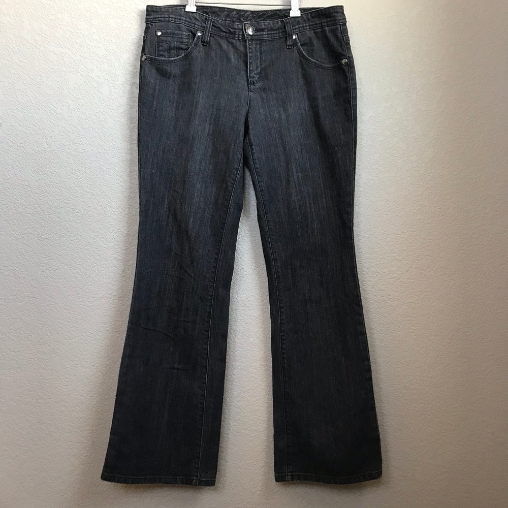 Tommy Hilfiger Faded Wash Black Jeans Size 10